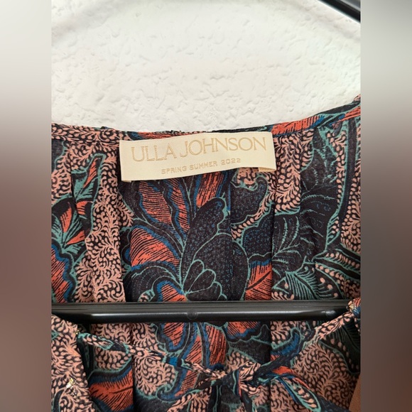 Ulla Johnson Cecily Ruffled Printed Fil Coupé Silk Blend Chiffon Mini Dress Sz:6 - Picture 9 of 16